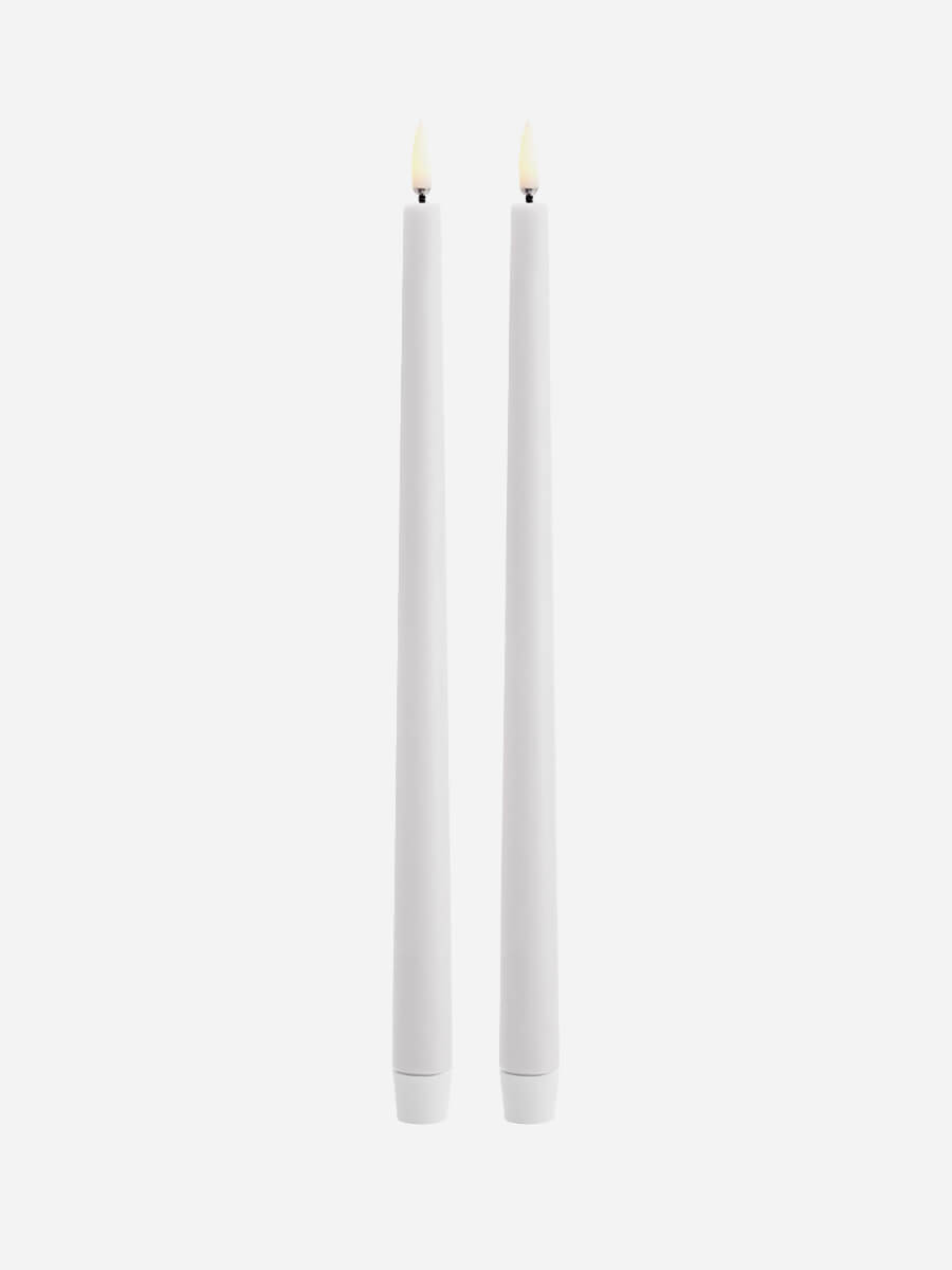Uyuni Lighting LED Slim Taper Candle Twin Pack 2.3x32 - Nordic White