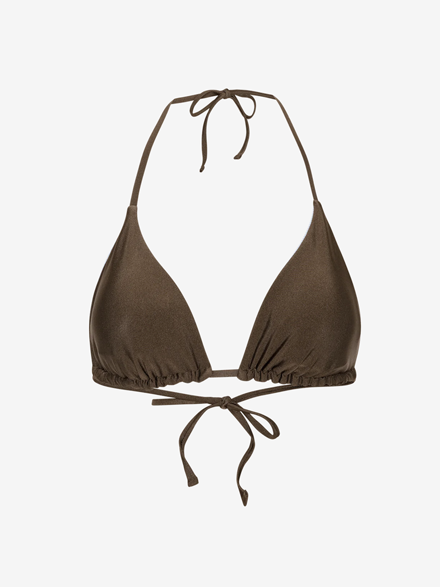 Sui Ava - Waverly Bikini Top - Brown/Blue