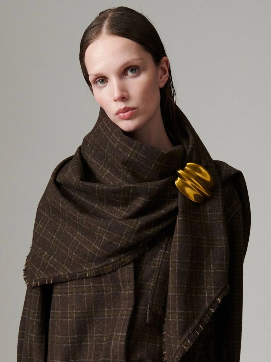 DAY Birger et Mikkelsen - Zia Flanello Scarf - Brown Check