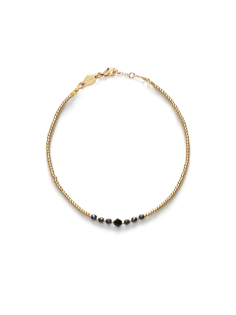 Bead & Gem Bracelet - Black