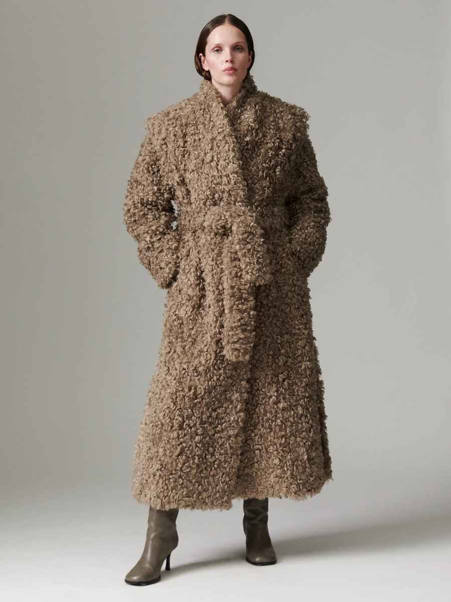 Day Birger et Mikkelsen Otis Furry Coat - Walnut