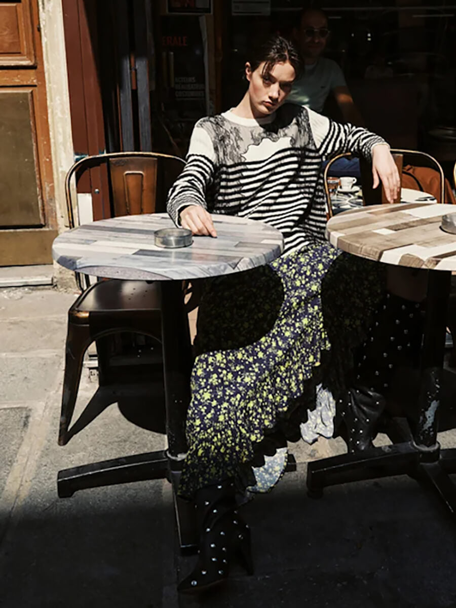 essentiel antwerp Iliene Skirt - Navy  Insane Sweater