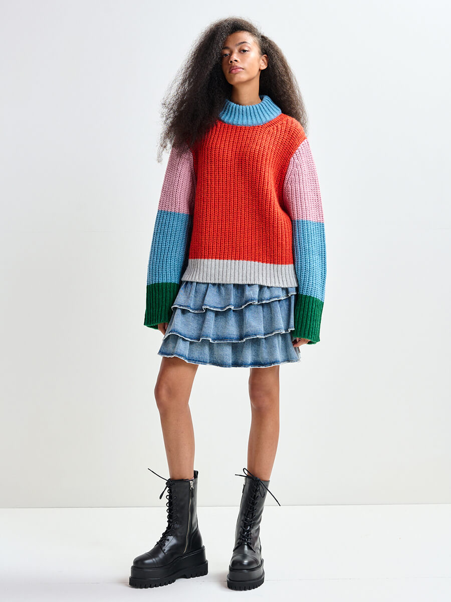 essentiel antwerp Jant Jumper - Combo Pinky Sugar