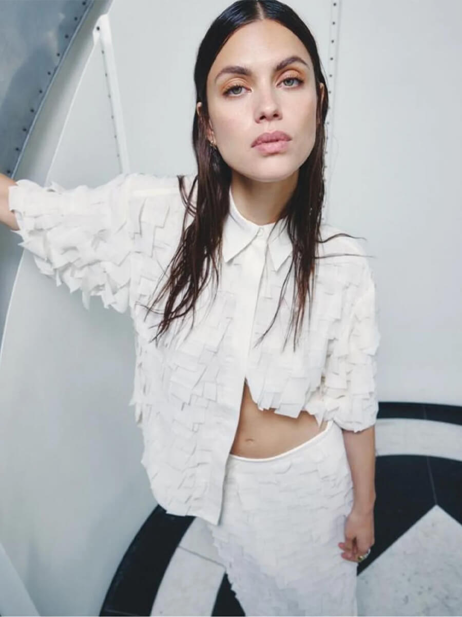 DAY Birger et Mikkelsen Figo Chiffon Fringe Top