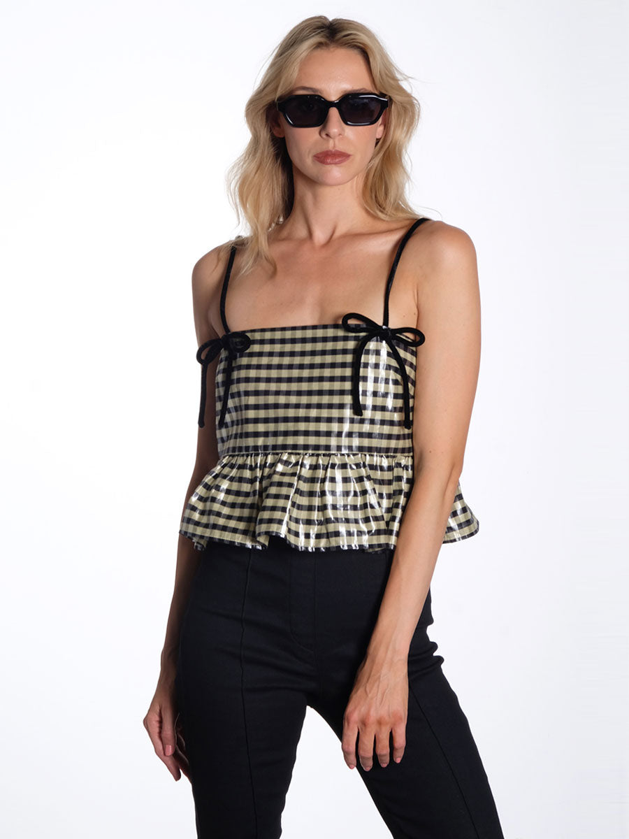 ganni-shiny-jacquard-top