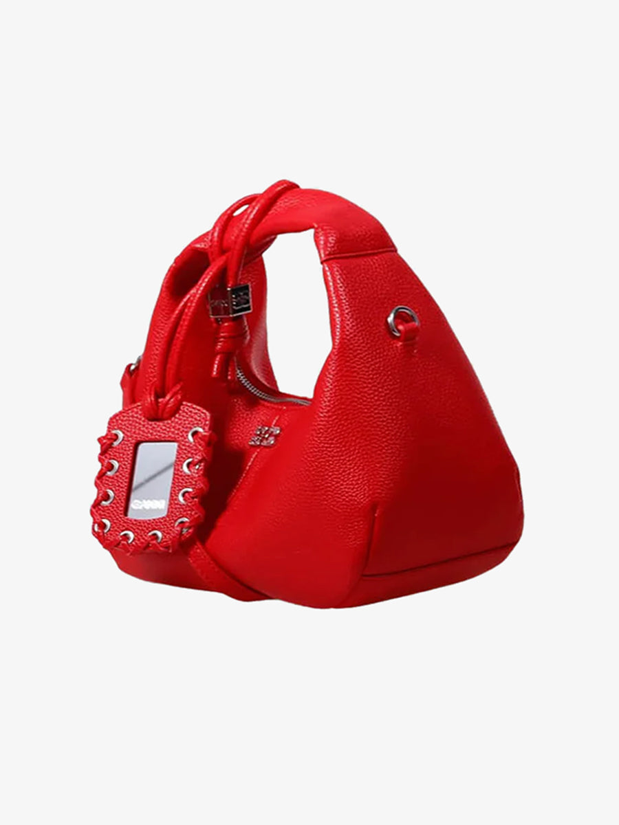 ganni Mini_Hobo_Bag_-_Goji_Berry