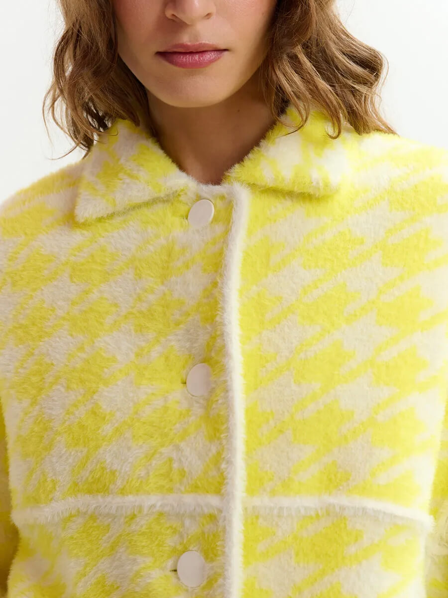 Essentiel Antwerp Joking Knit Jacket - Yellow