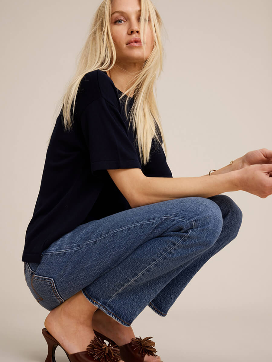 Sibin Linnebjerg June T-Shirt - Navy