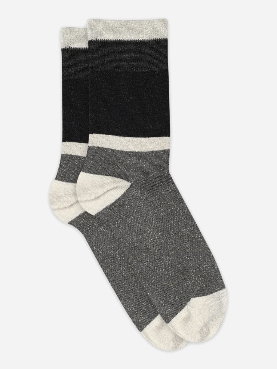 mp denmark Elisabeth Glitter Socks -Black