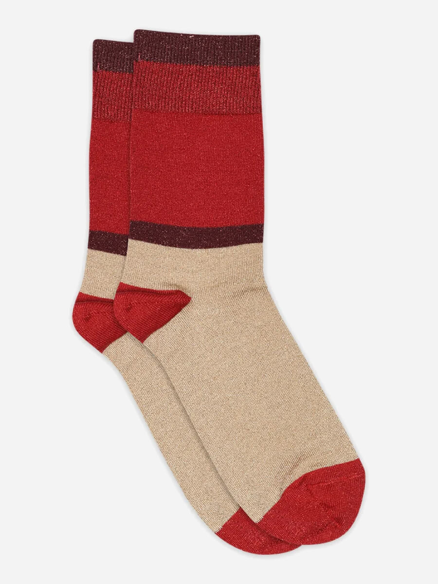 mp denmark Elisabeth Glitter Socks - Porcine