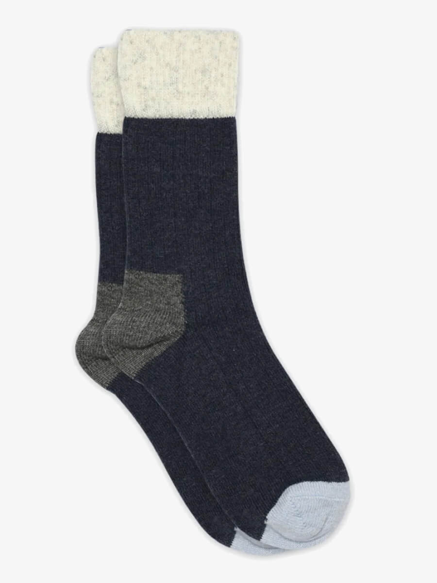 mp denmark Esther socks - dark denim melange