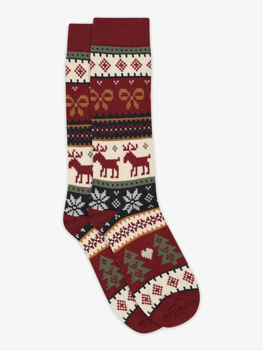 mp denmark Joy Long Socks - Karanda Red.