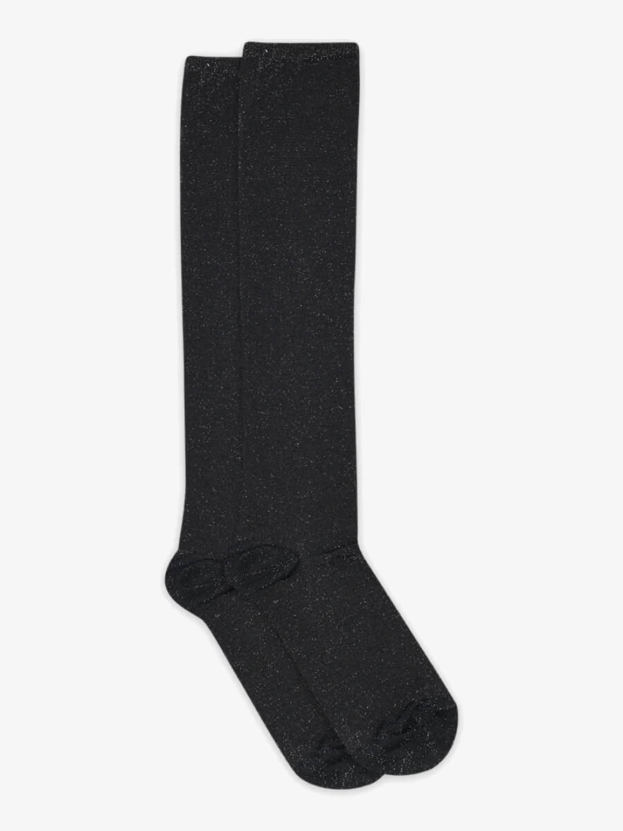 mp denmark Nelly Glitter Knee Socks - Navy.