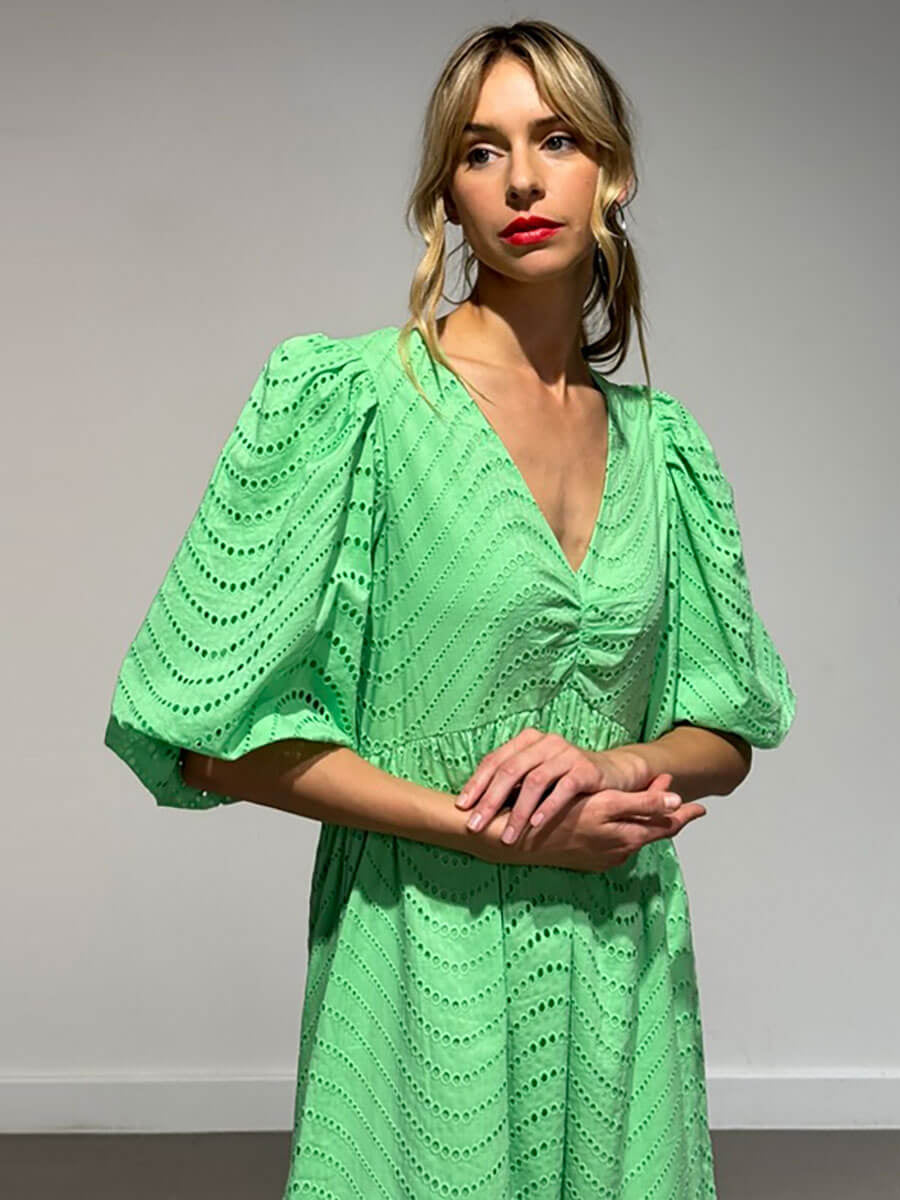 Nuevelyn Dress - Summer Green