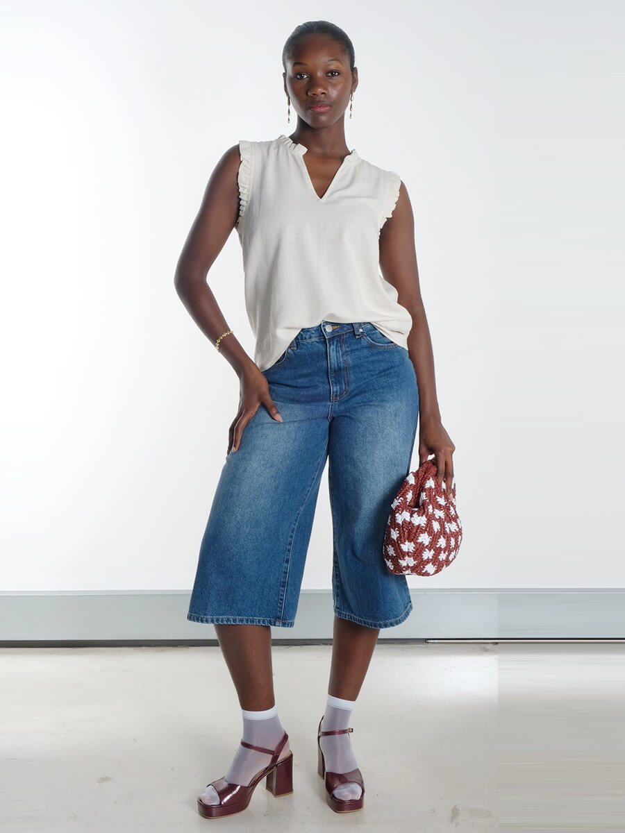 numph Nutusa Top - Sesame Melange