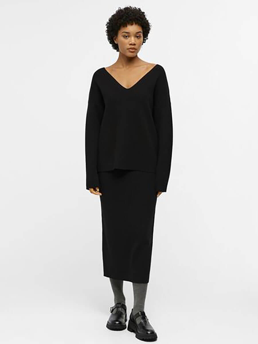 object Reynard Knit Skirt - black