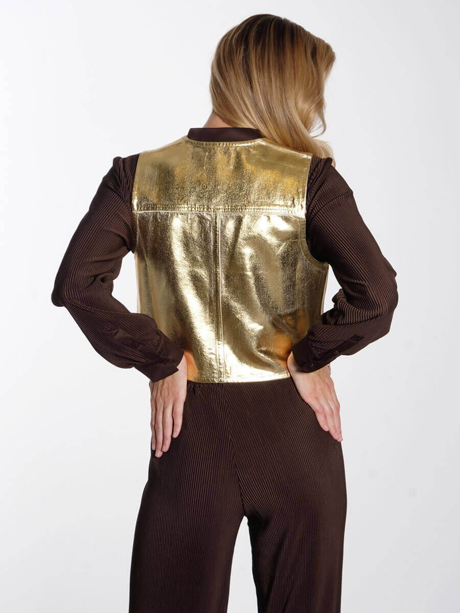 ganni-gold-foil-denim-vest