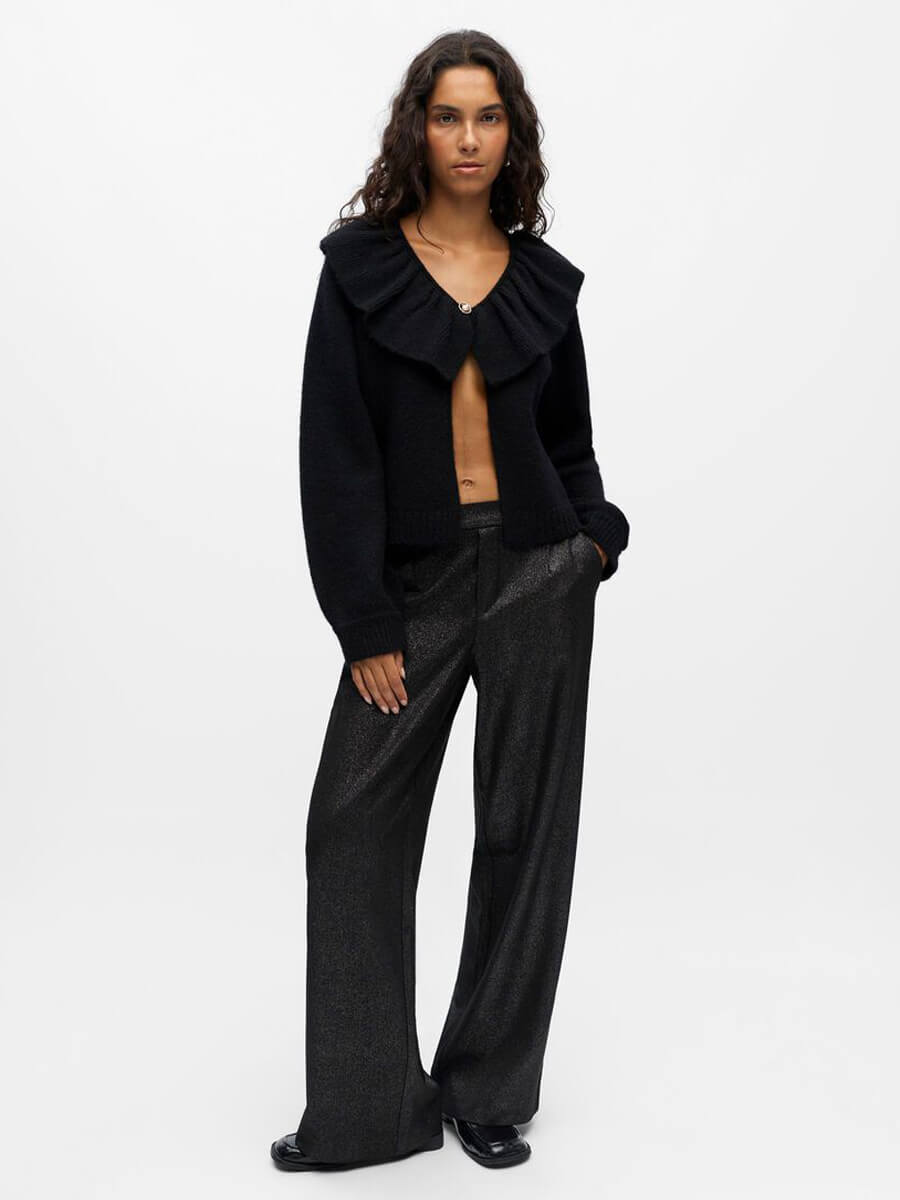 object Denisi Knitted Cardigan - Black