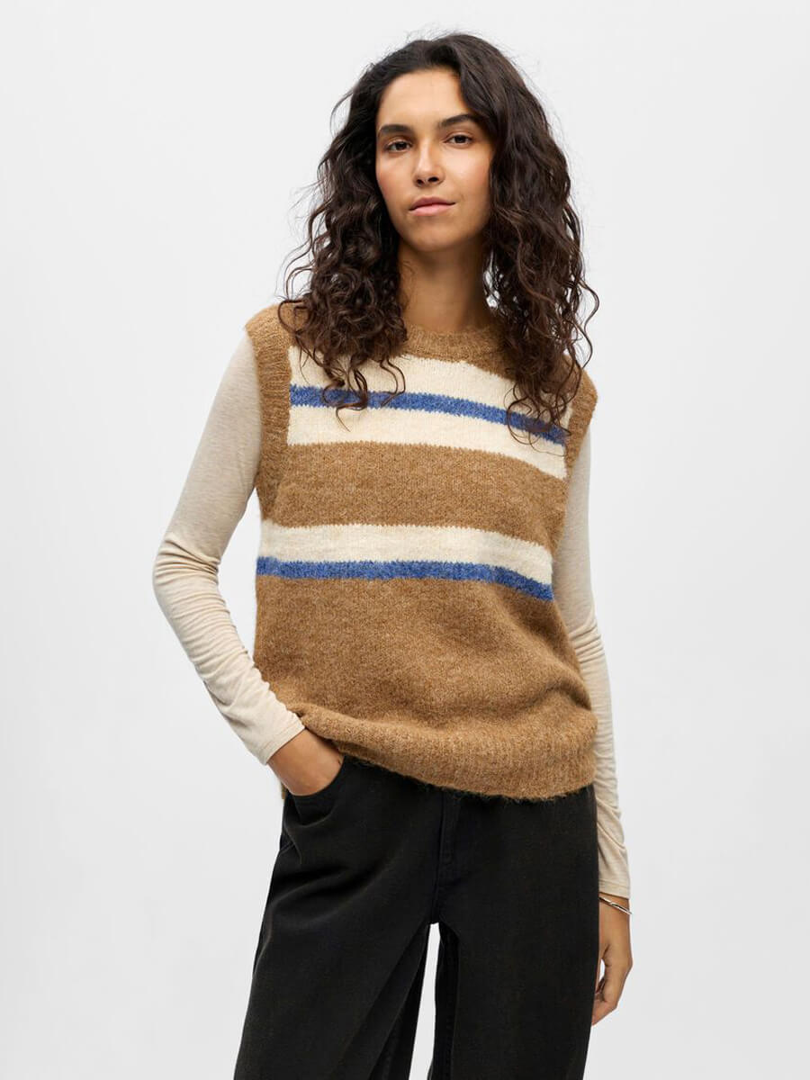 object Galia Knitted Vest Top