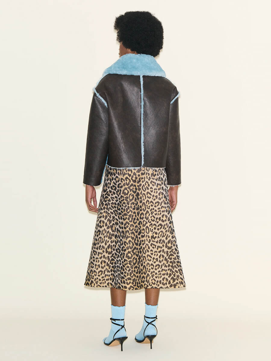 Johanna Reversible Jacket - Chocolate/Powder Blue