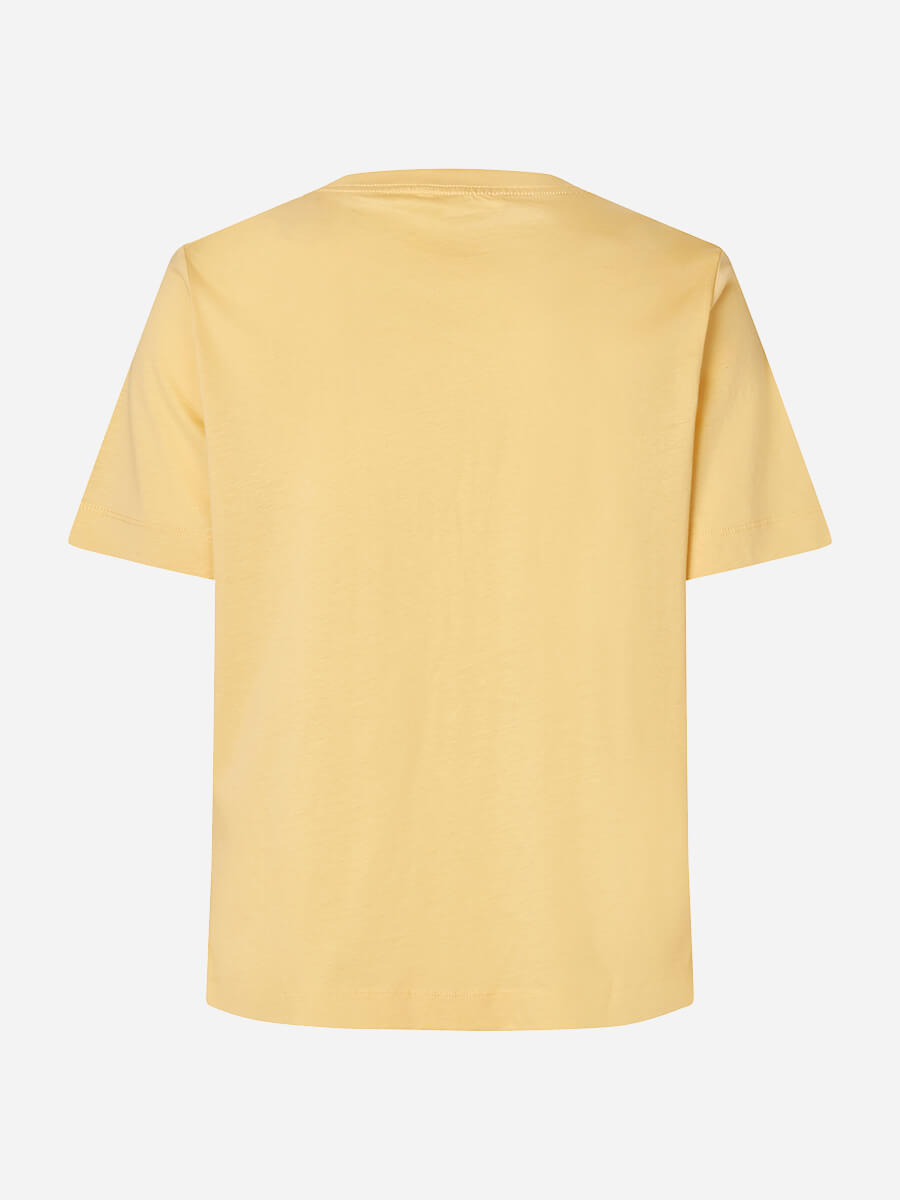 samsoe samsoe Sacamino T-shirt - Straw a Logo 