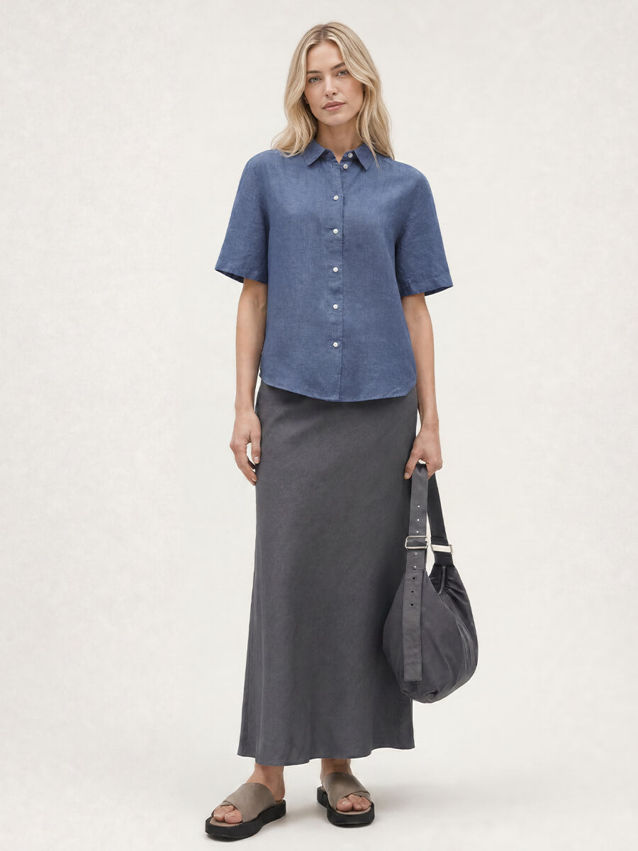 Samsoe Samsoe
Saagneta Long Skirt - Ombre Blue
