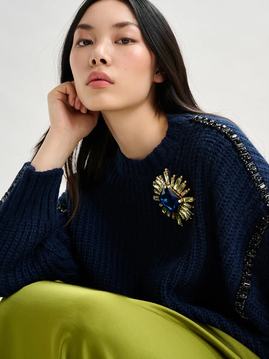 Essemntiel Antwerp Indsay Pullover - Navy.