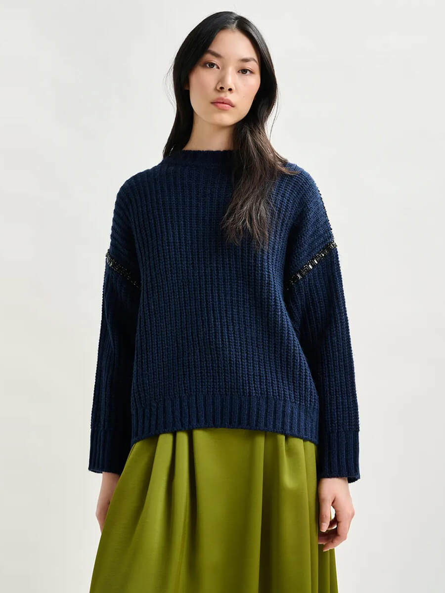 Essemntiel Antwerp Indsay Pullover - Navy.