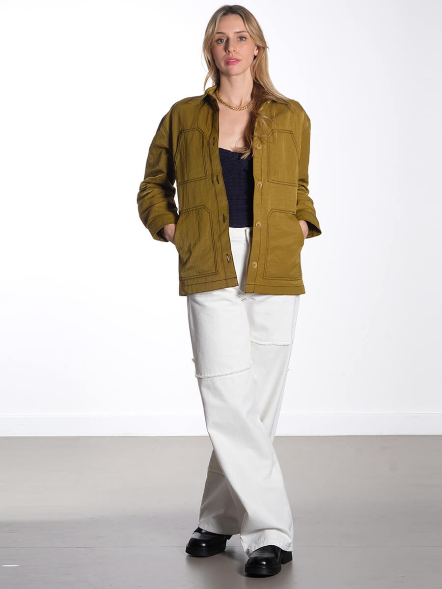 stella nova workwear shirt jacket essentiel antwerp haster pants