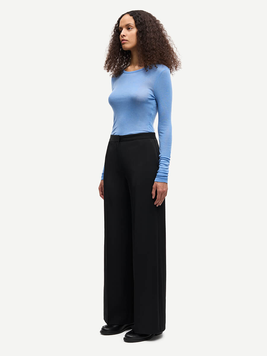Samsoe Samsoe - Sadou T-Shirt LS - Della Robbia Blue