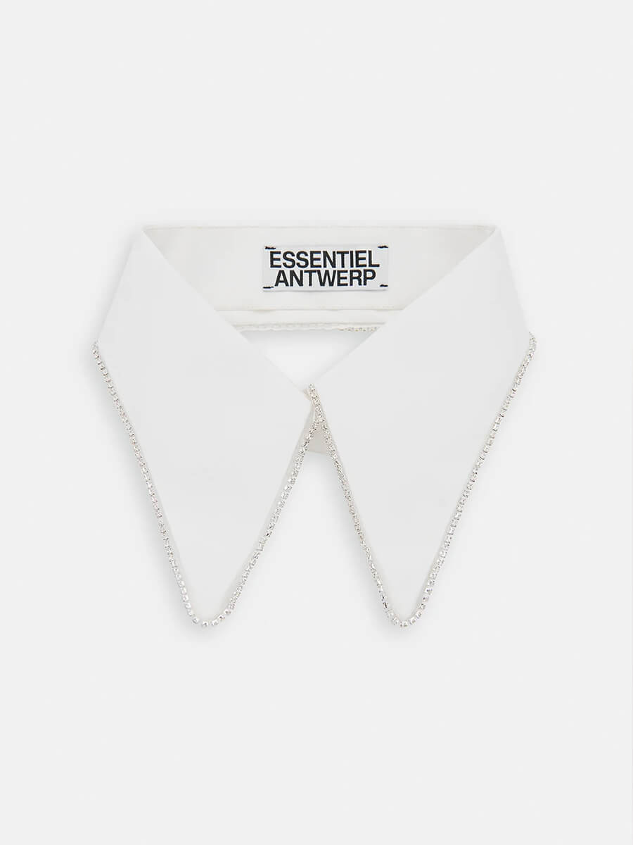 Essentiel Antwerp Juxta Mockneck Collar - White