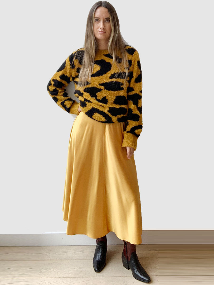 Hampus Jacquard Knit Jumper - Leopard