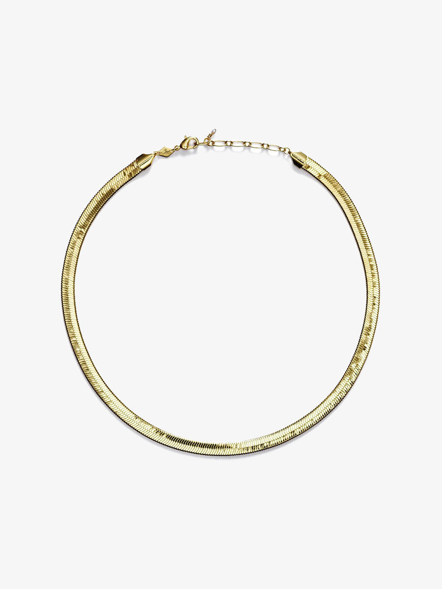 Anni Lu Big Snake Necklace Gold 