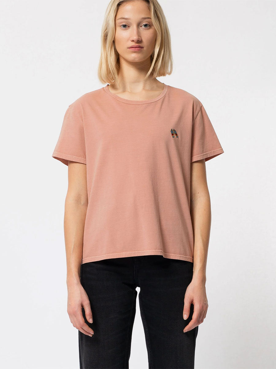Lisa Cropped T-Shirt - Apricot