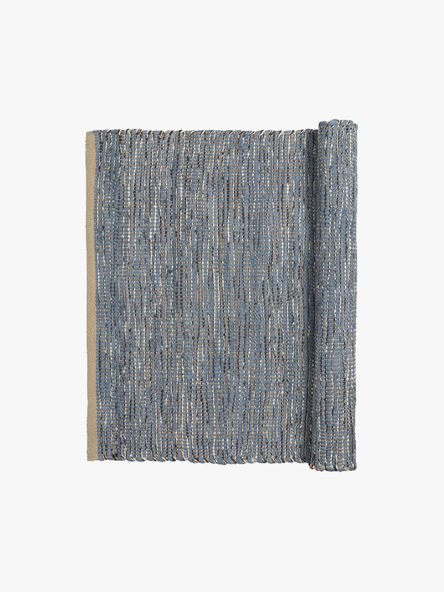 Broste Copenhagen - Small Magda Rug - Flint Stone Blue