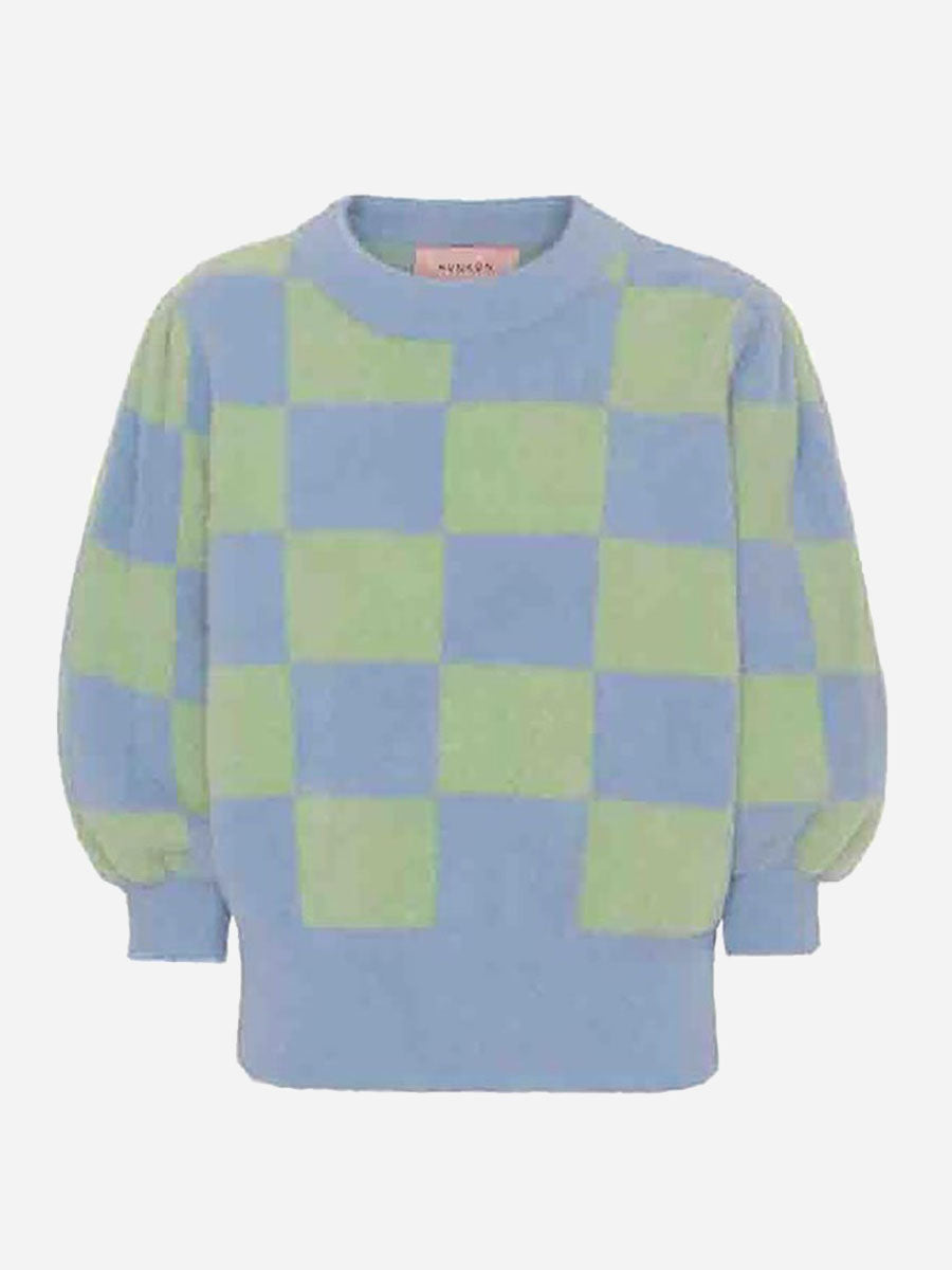 HUNKØN - Anya Top - Blue & Green