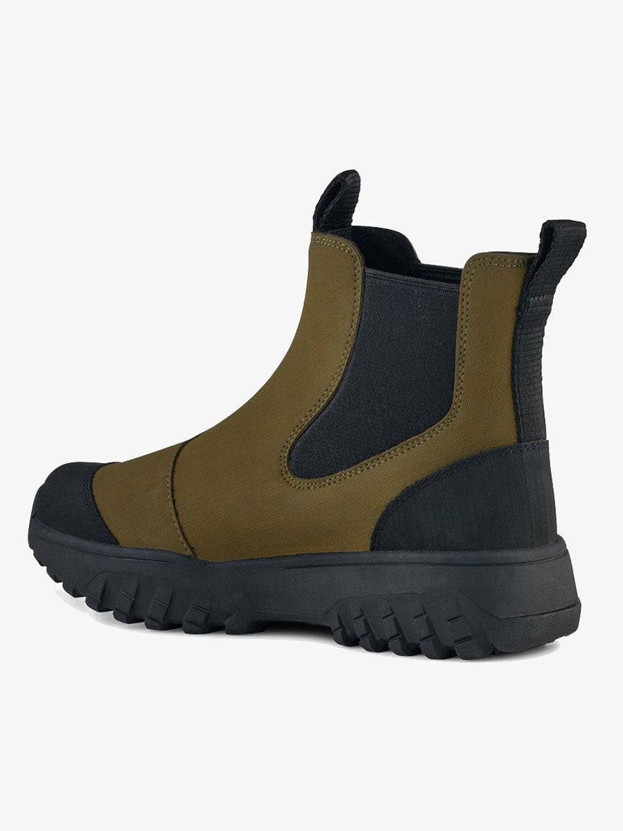 Woden Magda Rubber Track Boot - Dark Olive/Black