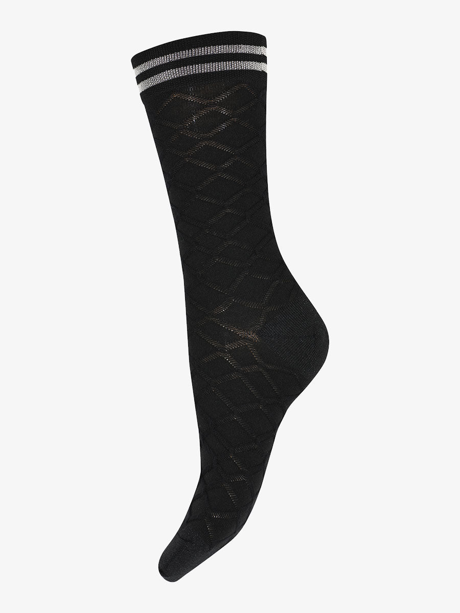 mo denmark Bright-Ankle-Socks-Black