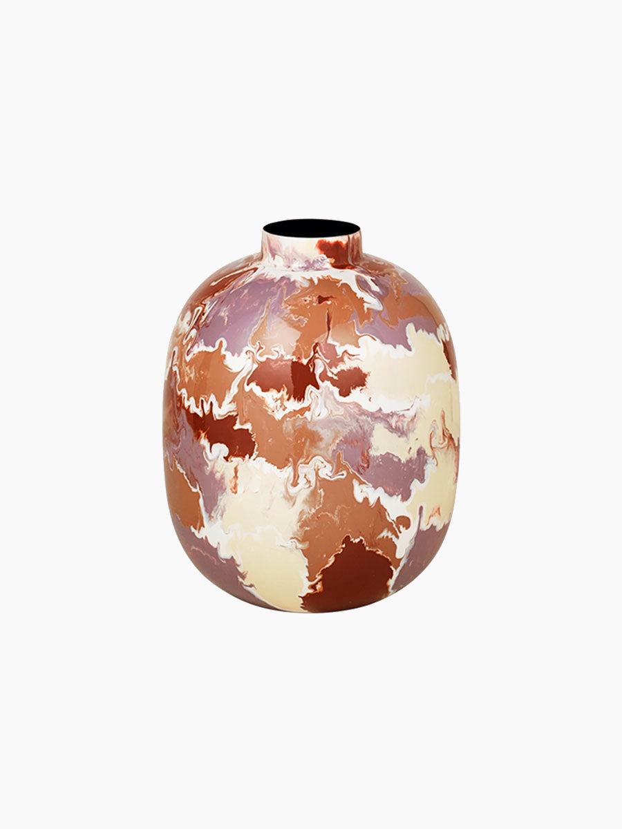 Broste-Copenhagen-Thyra-Iron-Vase-Small---Mixed-light-colour