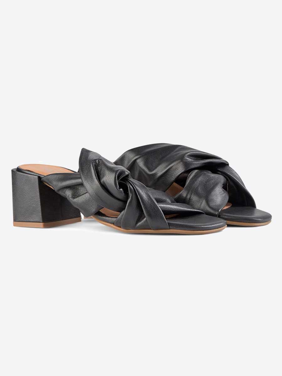 Shoe the Bear Elodie Twist Mules - Black
