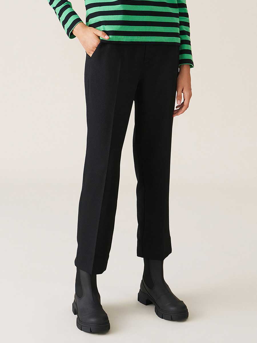 Ganni - Heavy Crepe Trousers - Black