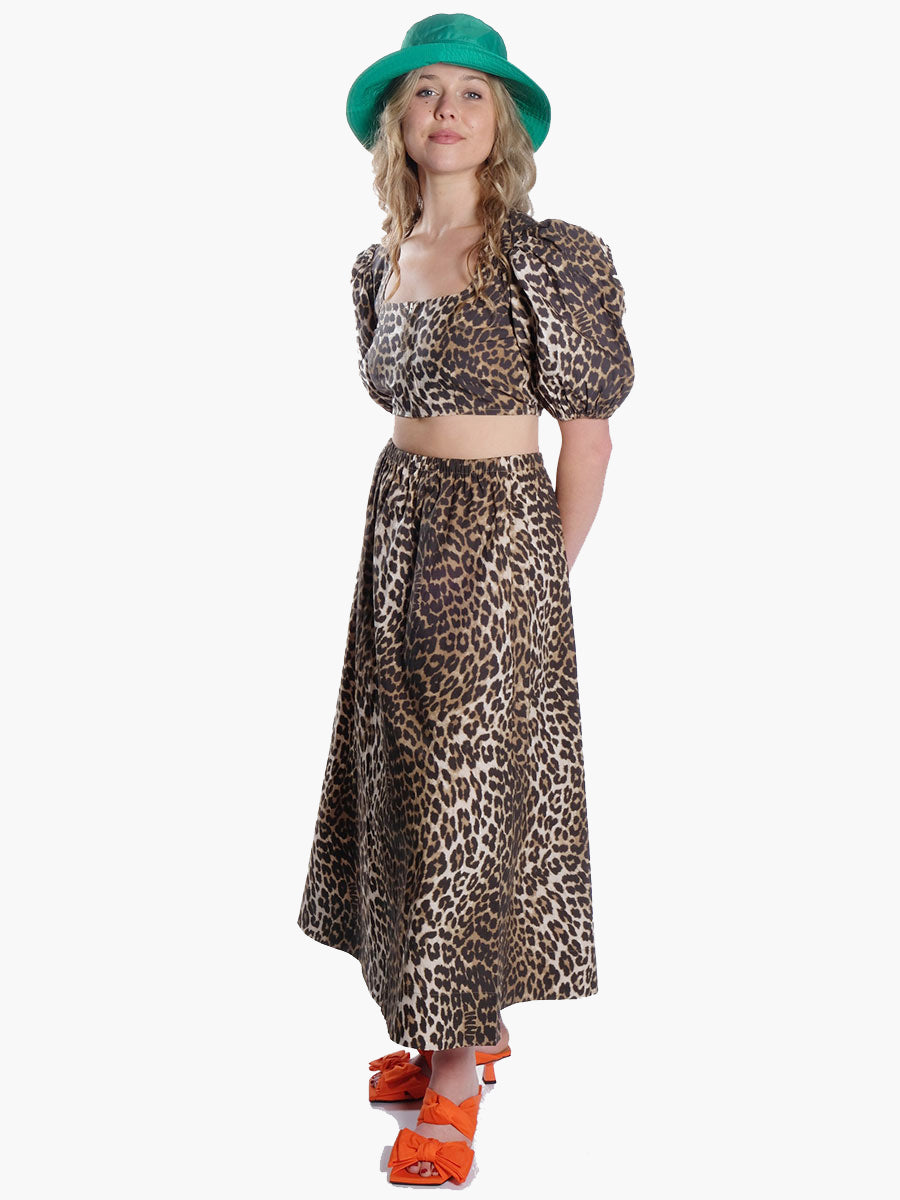 GANNI-Leopard-Printed-Elasticated-Maxi-Skirt