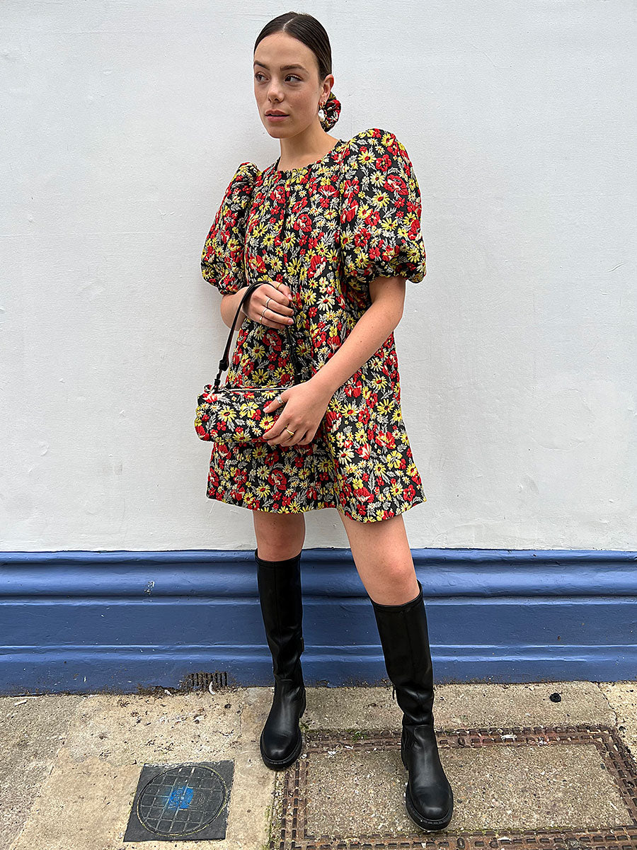 Ganni-3D-Jacquard-Dress