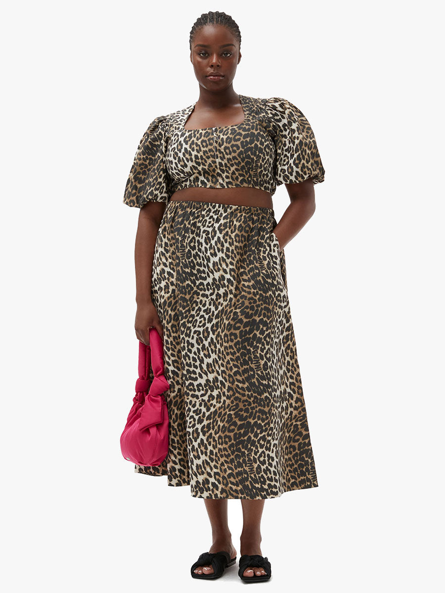 Ganni-Leopard-Printed-Elasticated-Maxi-Skirt