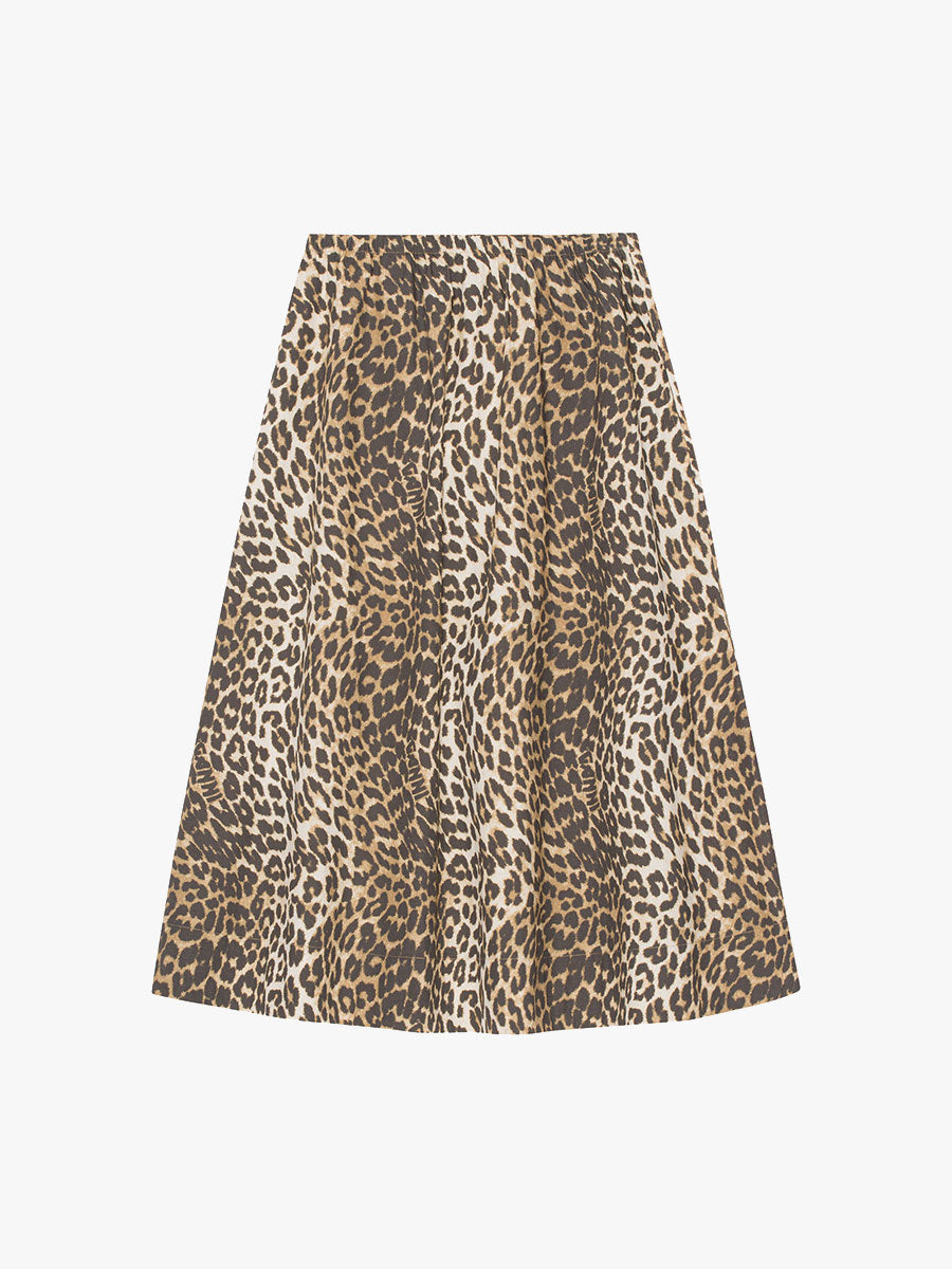 Ganni-Leopard-Printed-Elasticated-Maxi-Skirt