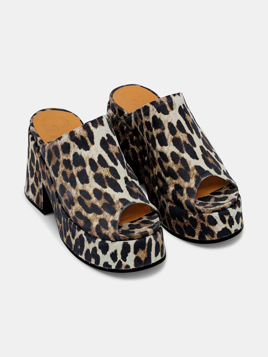 Ganni-Retro Platform Wedge Mule