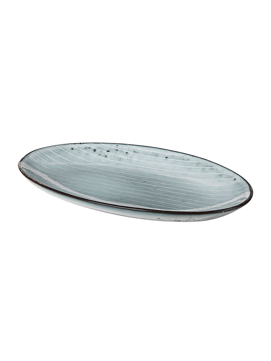 Broste Copenhagen - Large Oval Plate - Nordic Sea