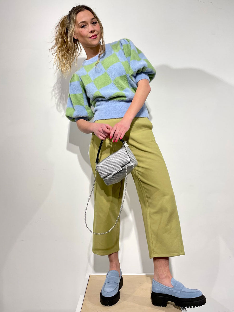 Hunkon Anya Top - Blue & Green