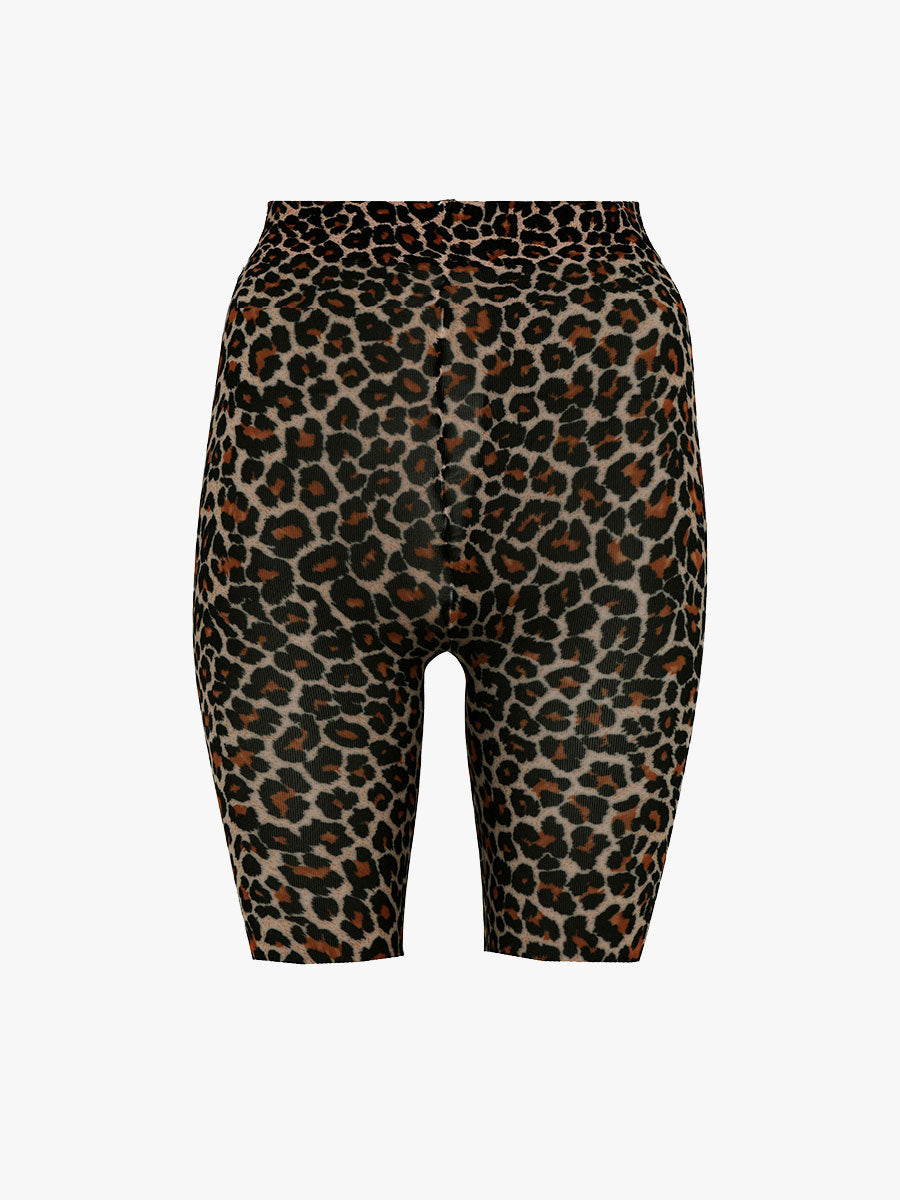 Leopard-Shorts-150-Denier---Natural