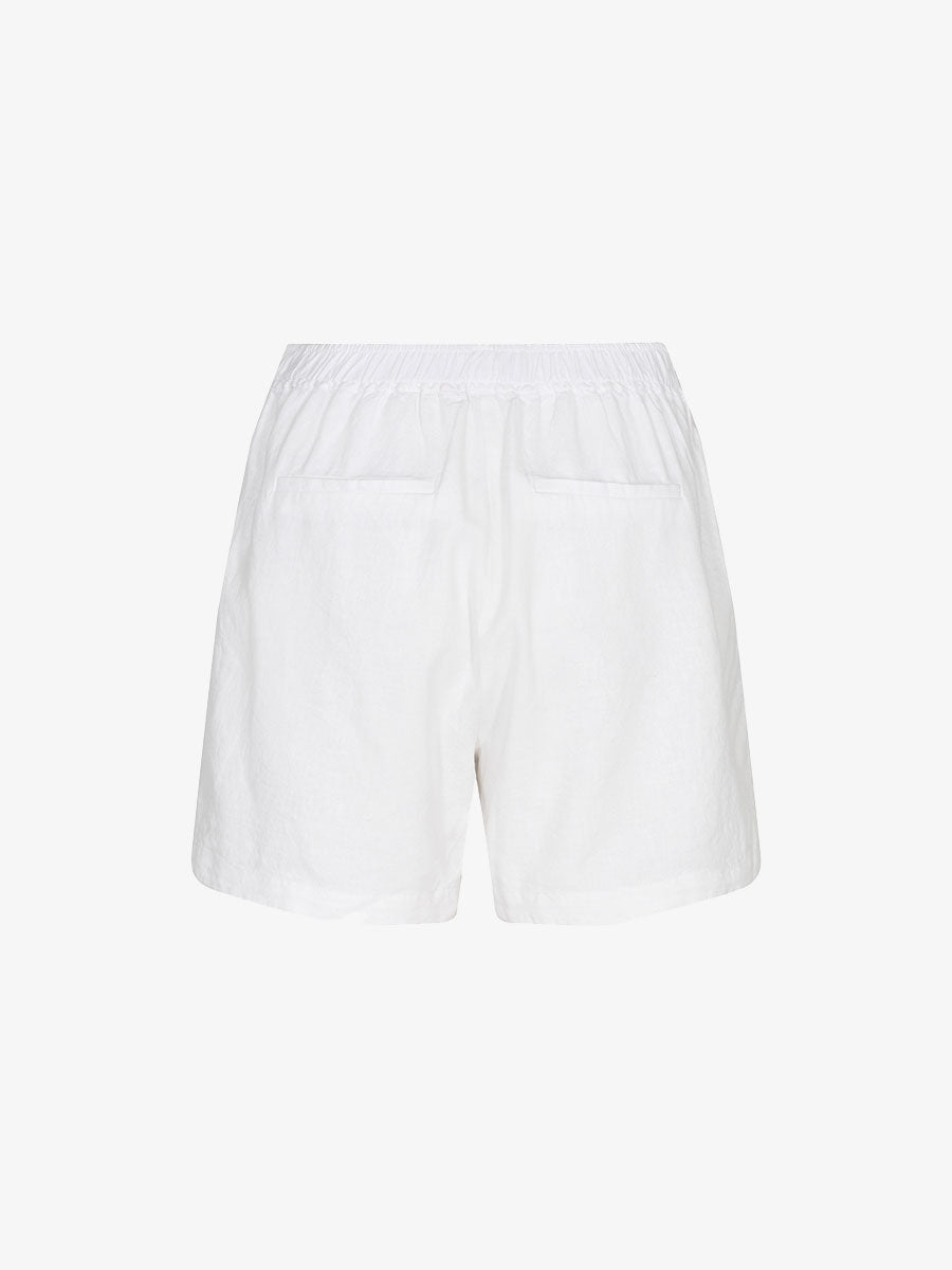 leveteroom-Naja 8 Linen Shorts - White